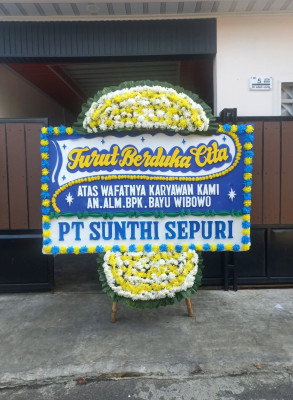 Papan Bunga Duka di Kebun Kenanga